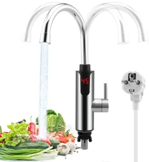 Doorstroomboiler 3300W met LCD-temperatuurweergave voor de keuken