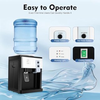 Wat vinden we goed aan de Waterdispenser voor warm en koud water met wateraansluiting – ideaal voor 3,5L tot 18L flessen