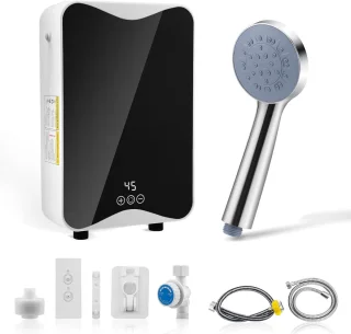 Mini Instant Elektrische Waterverwarmer 5,5 kW - Tankloze Douche voor Badkamer en Keuken