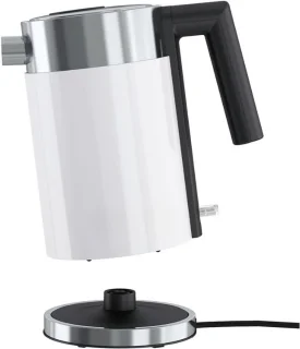 Waterkoker 1 Liter Roestvrijstaal - Compact En Energiezuinig - Snelkookfunctie - Wit - Energieklasse A+