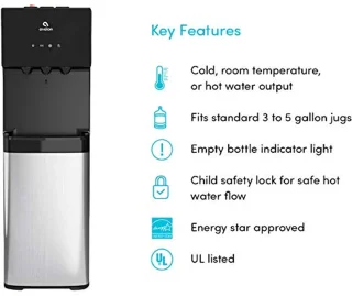 Waterdispenser met 3 Temperatuurinstellingen en Antimicrobiële Coating