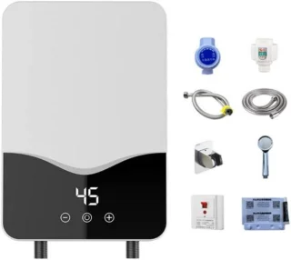 Elektronische Doorstroomboiler 220 V - 5500 W - Mini-Boiler Voor Douche En Keuken - Energieklasse A - Compact En Efficiënt