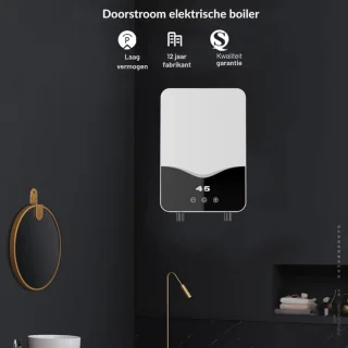 Elektronische Doorstroomboiler 220 V - 5500 W - Mini-Boiler Voor Douche En Keuken - Energieklasse A - Compact En Efficiënt
