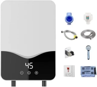 Elektronische Doorstroomboiler 220 V - 5500 W - Mini-Boiler Voor Douche En Keuken - Energieklasse A - Compact En Efficiënt