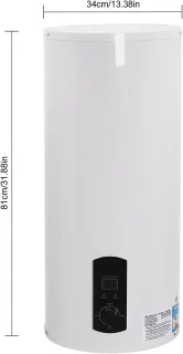 60 Liter Elektrische Boiler met Horizontaal Led-Scherm - Doorstroomboiler voor Warm Water