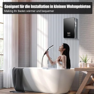 Mini-doorstroomboiler 6500W voor Douche en Keuken - Elektrische Warmwaterboiler, Tankloos Systeem, IPX4 Veiligheid