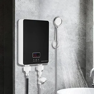 Elektrische Doorstroomboiler 6 kW met Douchekop en LED Paneel voor Badkamer en Keuken