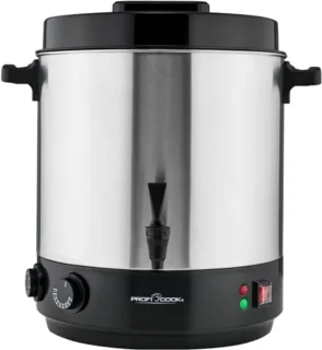 2-in-1 machine voor warme dranken en koken | 32L tank | warmhoudfunctie | timer | 2100W | 30°C - 100°C | roestvrijstalen kookpan | dispenser met aftapkraan