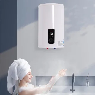 30 Liter Wandhangende Elektrische Boiler voor Warm Water - 2000 W met LED-scherm