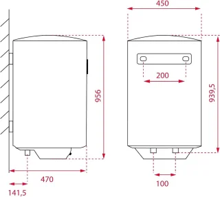 100 L verticale thermoskan