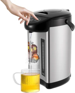 De 4 L Warmwaterdispenser en RVS Waterkoker in één oogopslag