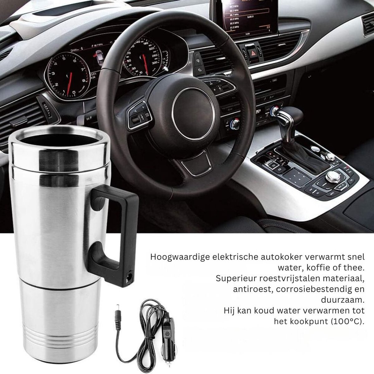 Wat vinden we goed aan de ApexArte Waterkoker 12V Auto Zilver