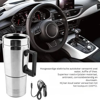 ApexArte Waterkoker 12V Auto Zilver