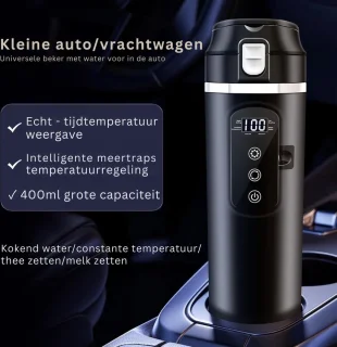 ApexArte Waterkoker 12V Auto Zwart