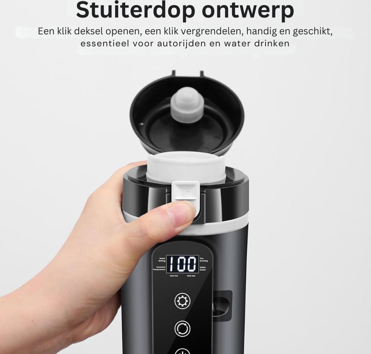 ApexArte Waterkoker 12V Auto Zwart