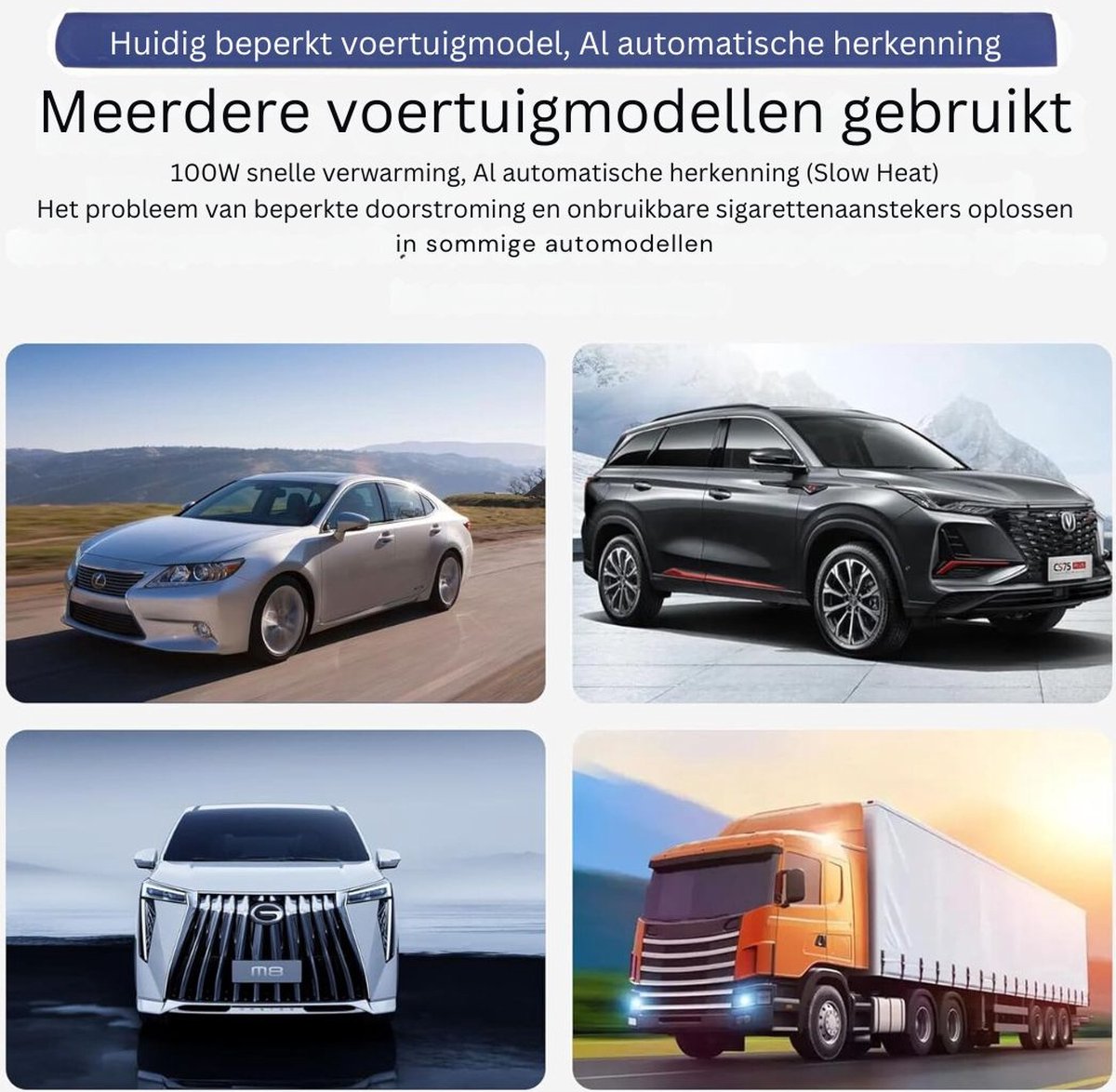 ApexArte Waterkoker 12V Auto Zwart