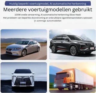 ApexArte Waterkoker 12V Auto Zwart