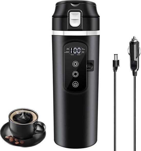ApexArte Waterkoker 12V Auto Zwart