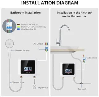 AquaHeat Elektronische Doorstroomboiler 7500W