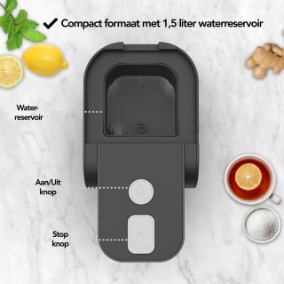 Aviro Heetwaterdispenser 1,5L Zwart 2200W