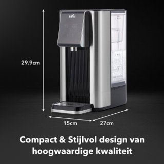 Wat vinden we goed aan de Bardi Heetwaterdispenser 2,6L RVS