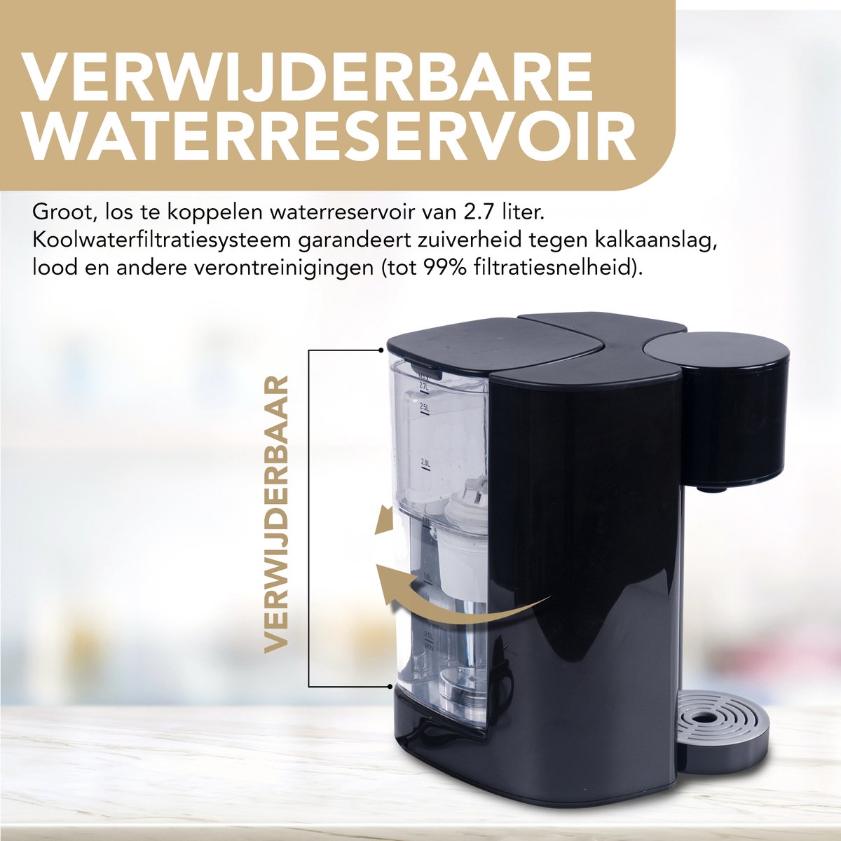 Branditz Instant Heetwaterdispenser 2,7L