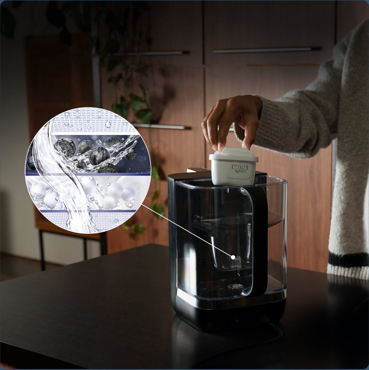 BRITA Cube waterdispenser en theemachine Zwart