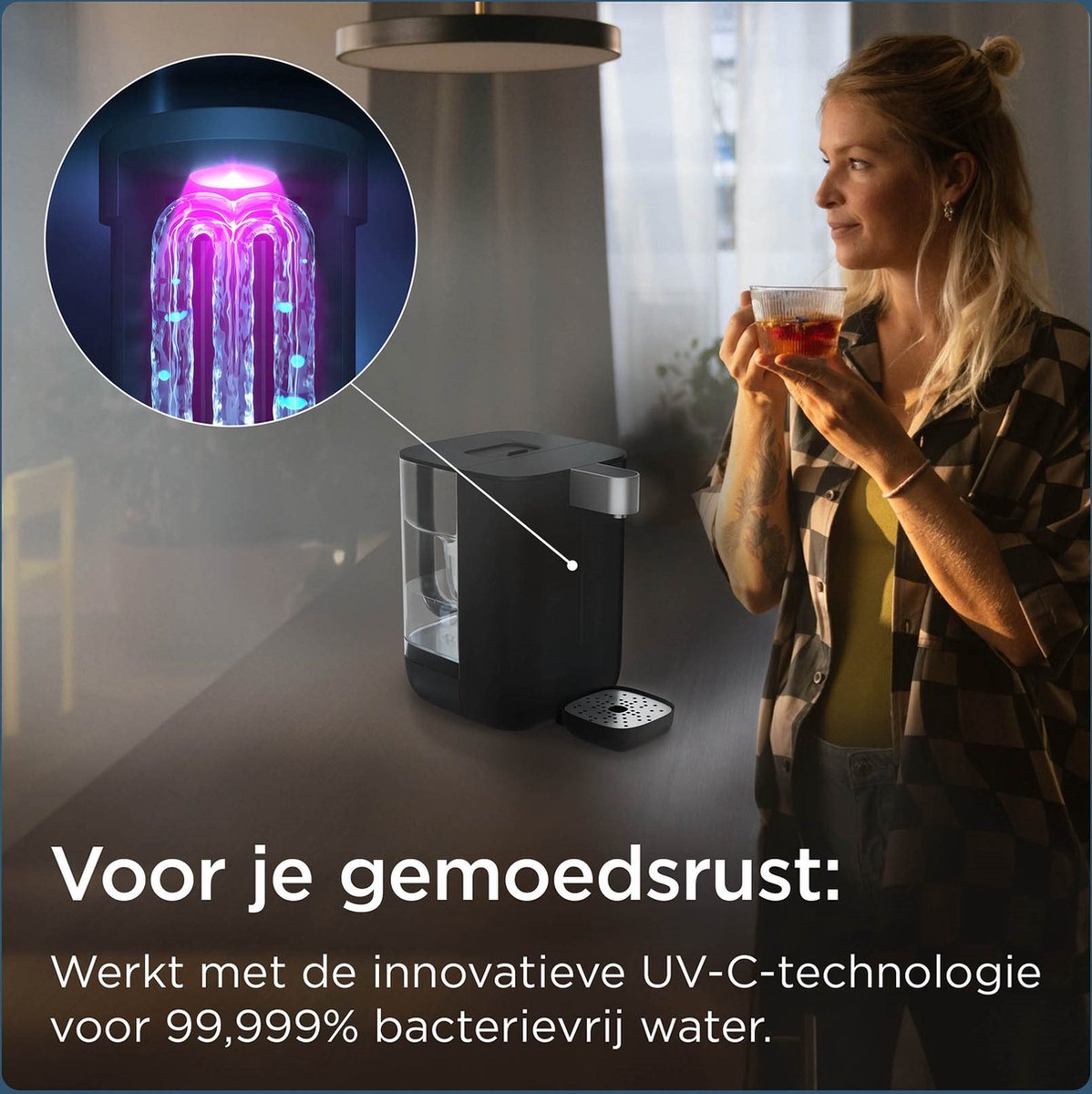 BRITA Cube waterdispenser en theemachine Zwart