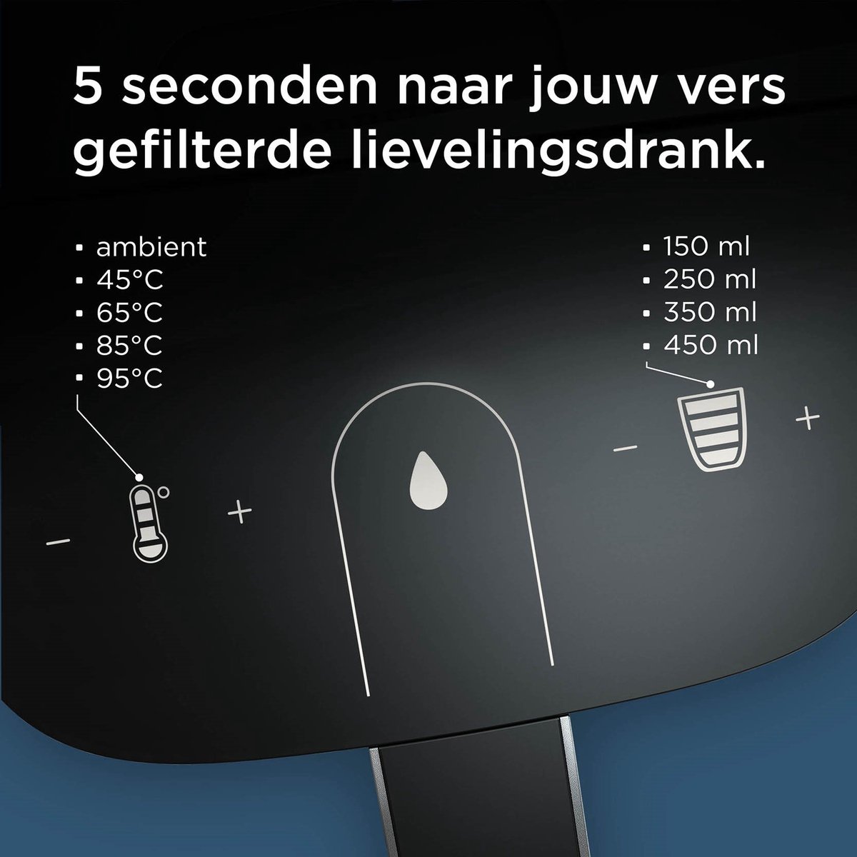 BRITA Cube waterdispenser en theemachine Zwart