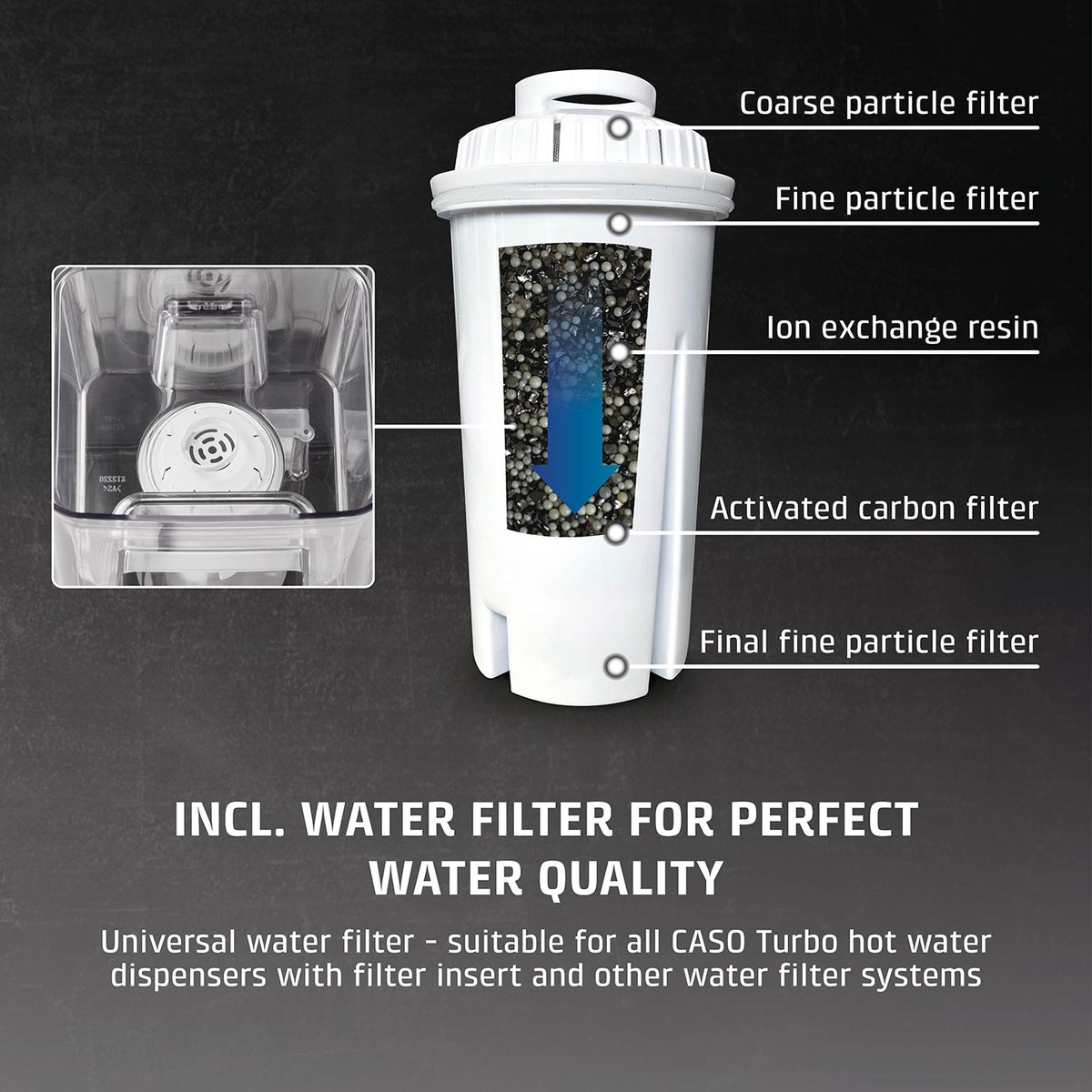 Caso HW 620 Heetwaterdispenser 2.5L