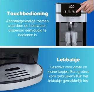 CASO PerfectCup 1000 Pro heetwaterdispenser 4L