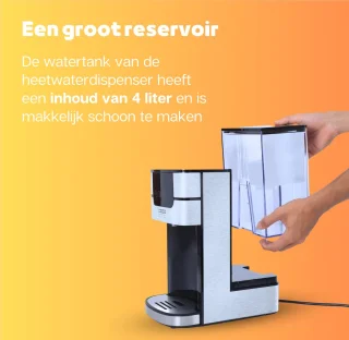 CASO PerfectCup 1000 Pro heetwaterdispenser 4L