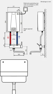 CEX/CSO Electronic MPS 400V bovenbouw elektrische doorstroomverwarmer