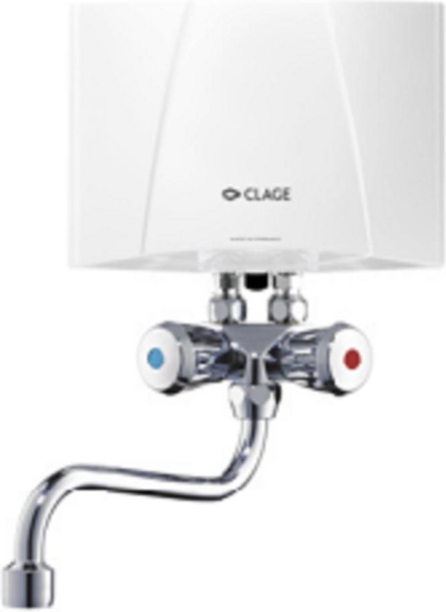 Clage M7 SMB elektrische doorstroomverwarmer 6500W bovenbouw met kraan