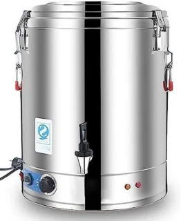 Commerciële RVS Warmwaterdispenser 30–60 L Zilver
