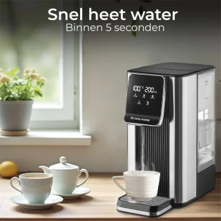 CoolHome Heetwaterdispenser 2,5L RVS Zwart