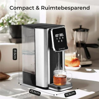 CoolHome Heetwaterdispenser 2,5L RVS Zwart