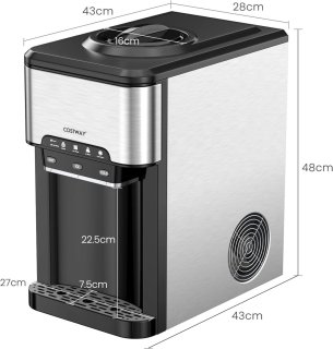 De COSTWAY waterdispenser en ijsmachine in één oogopslag