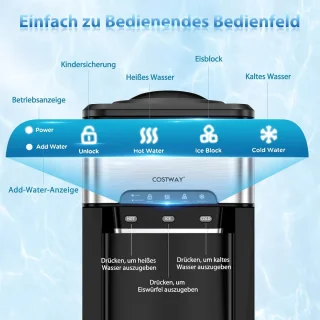 COSTWAY waterdispenser en ijsmachine