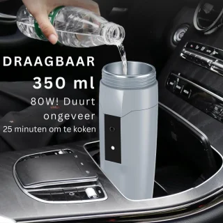 DailySupplies® 12v Waterkoker Auto Grijs