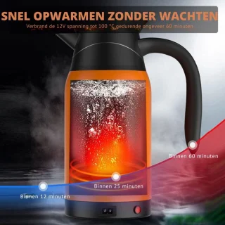 DailySupplies® Auto Waterkoker 12V Oranje/Zwart