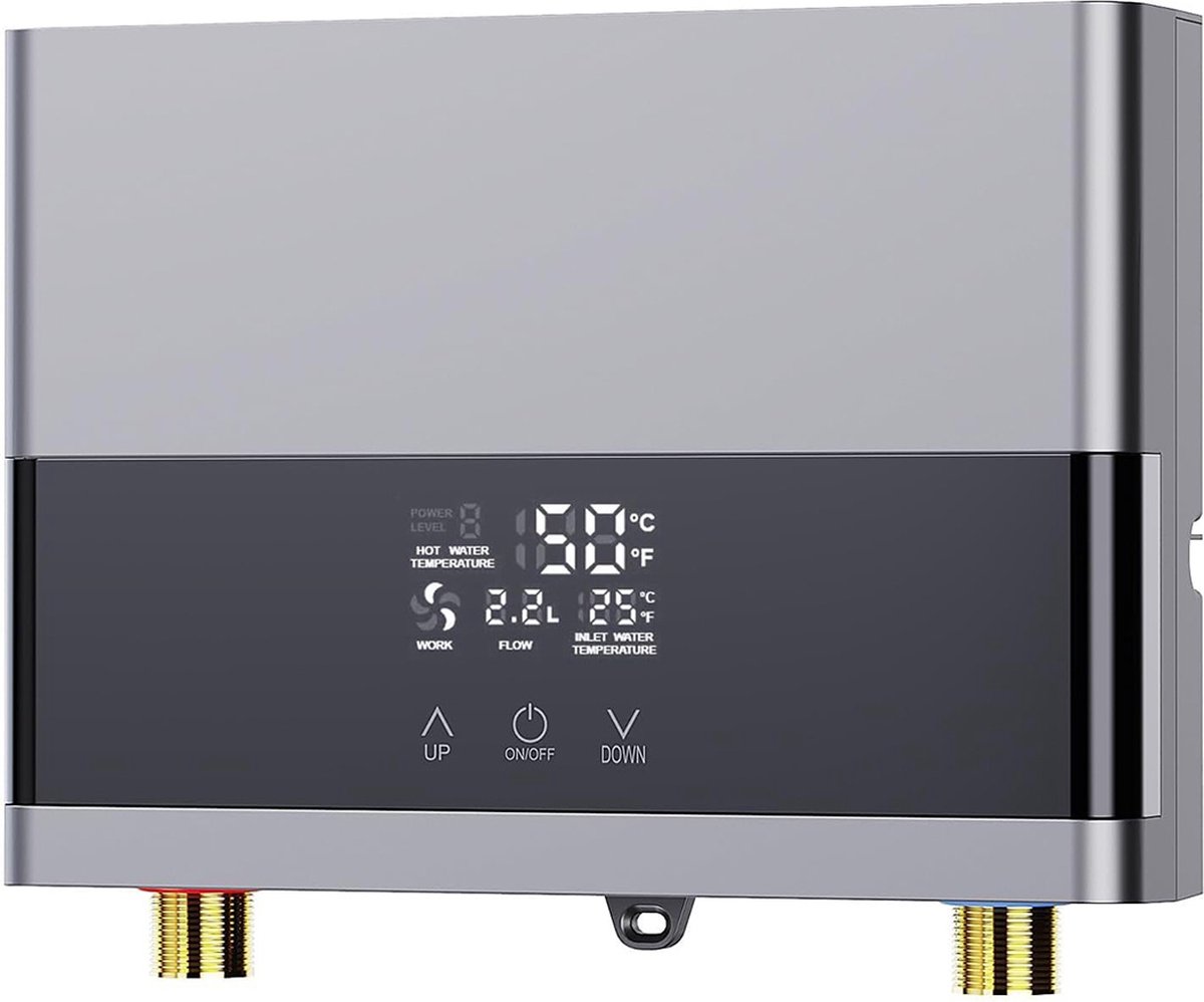 DailySupplies Boiler Doorstroomverwarmer Keukenboiler Zilver