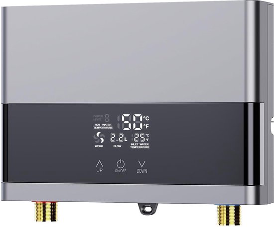 DailySupplies Boiler Doorstroomverwarmer Keukenboiler Zilver