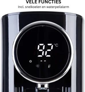 DailySupplies Heetwatertap Zwart Zilver