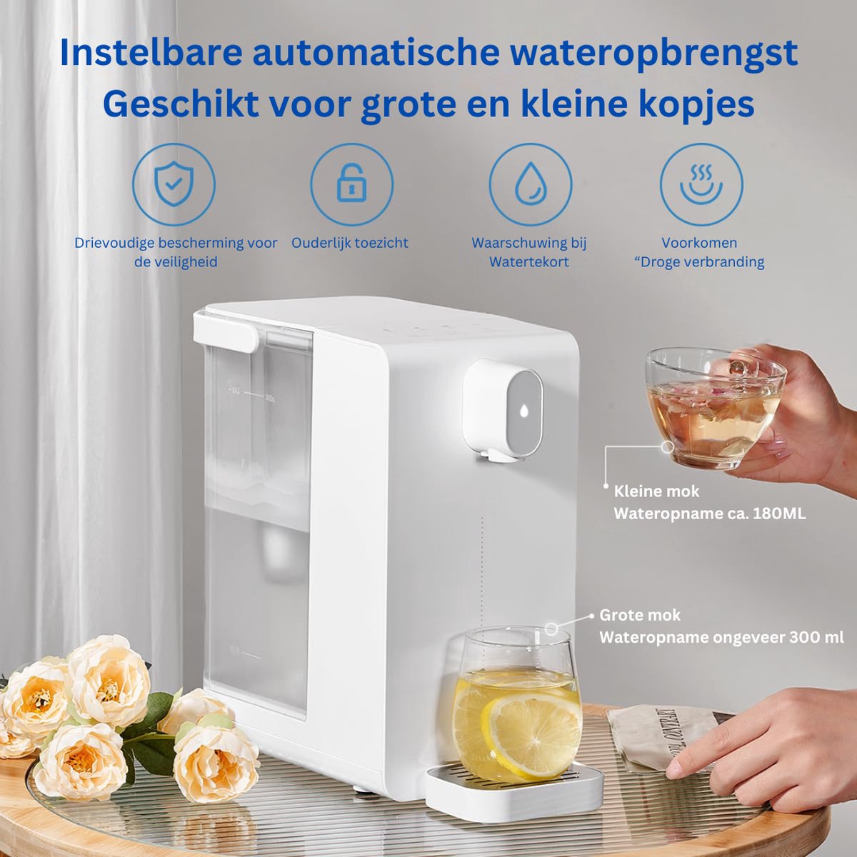 DailySupplies® Luxe Heetwaterdispenser Wit