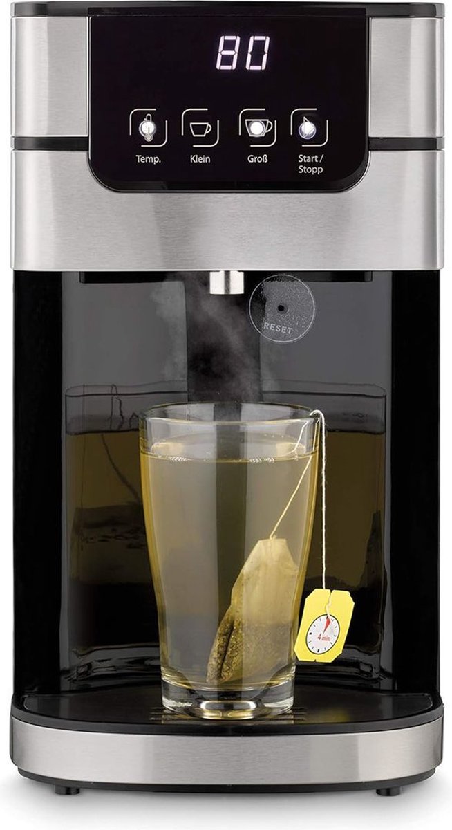 DailySupplies Luxe Heetwaterdispenser Zilver/Zwart