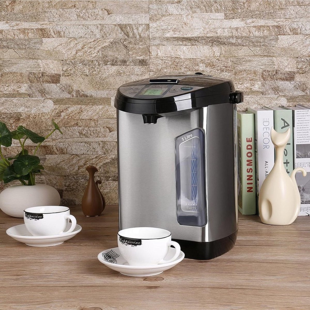 DailySupplies® Luxe Heetwaterdispenser Zwart Zilver