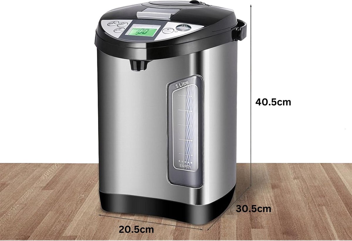 DailySupplies® Luxe Heetwaterdispenser Zwart Zilver
