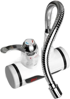 Direct heet water kraan - keuken tap - zilverkleurig