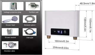 Directe Elektrische Waterverwarmer 220V